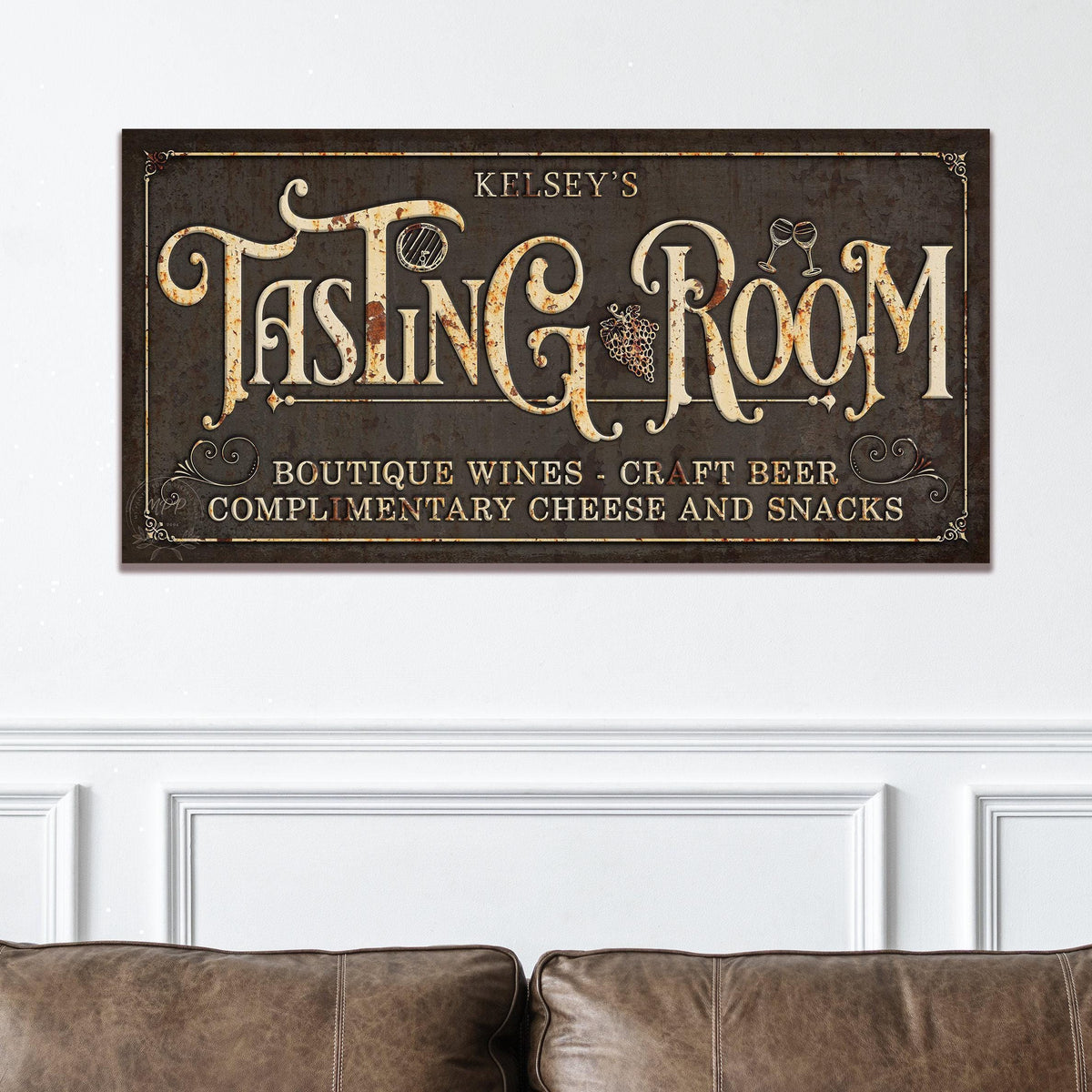 Wine Cellar Decor, Tasting Room Name Sign, Personalized Signs, Rustic Bar Decor