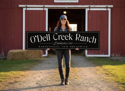 Metal Outdoor Ranch Sign, Custom Metal Sign, Family Name Signs, Ranch Sign, Large Barn Signs, Weatherproof  Sign, Rusted Metal Sign