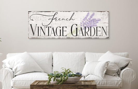 French Country Sign Vintage Garden Inspired Wall Decor Living Dressing Room Entry Art Print