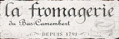 French La Fromagerie Vintage Cheese Shop Sign France Country Paris Inspired Rustic Kitchen Decor