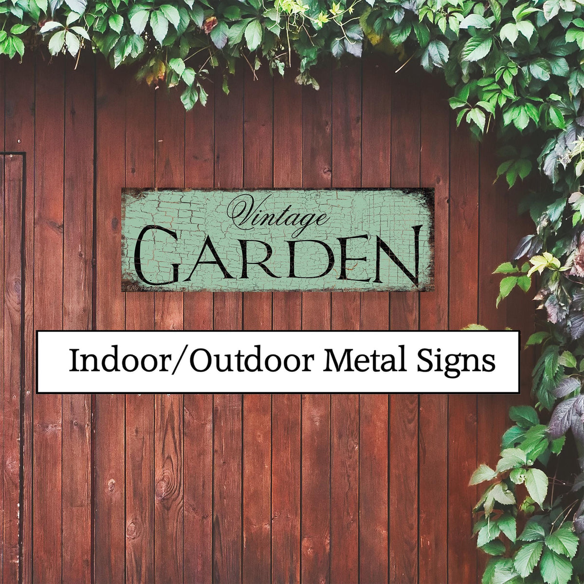 INDOOR OUTDOOR METAL Vintage Garden Signs Yard Sign Gift For Her Mom