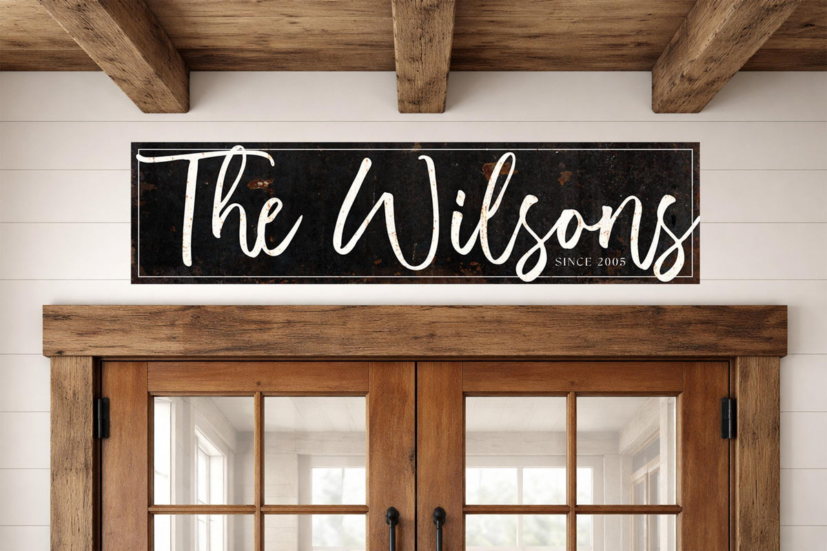 Metal Barn Sign, Ranch Signs, Custom Metal Sign, Family Name Signs, Outdoor Metal Sign, Large Faux Rusted Barn Signs, Weatherproof Sign