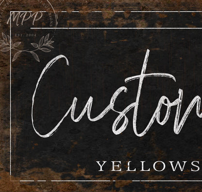 Custom Metal Sign, Metal Outdoor Barn Sign, Family Name Signs, Ranch Sign, Large Farm Signs, Weatherproof Sign, Faux Rusted Bar Sign