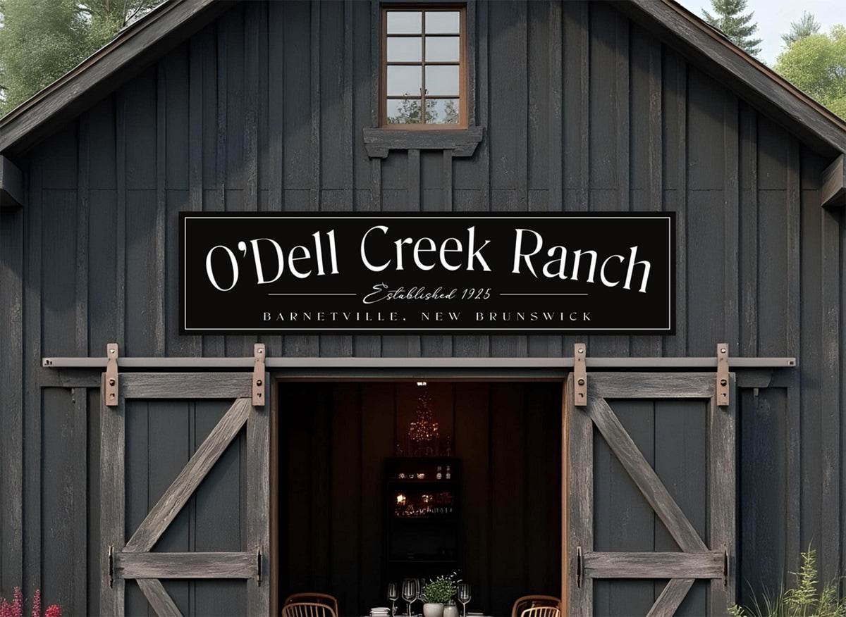 Metal Outdoor Ranch Sign, Custom Metal Sign, Family Name Signs, Ranch Sign, Large Barn Signs, Weatherproof  Sign, Rusted Metal Sign