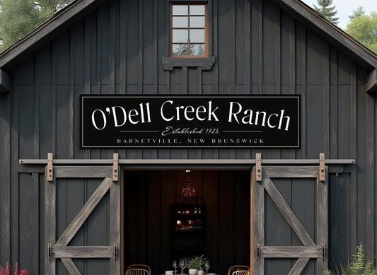 Metal Outdoor Ranch Sign, Custom Metal Sign, Family Name Signs, Ranch Sign, Large Barn Signs, Weatherproof  Sign, Rusted Metal Sign