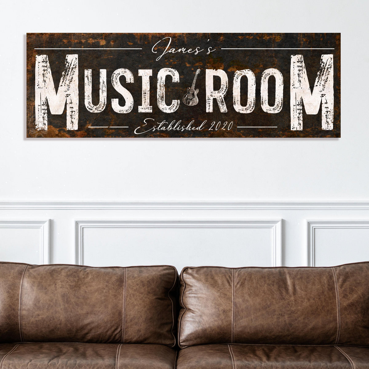Custom Music Room Sign Vintage Inspired Wall Art Recording Or Rehearsal Studio Rustic Decor