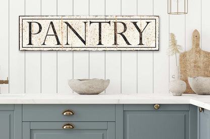PANTRY Sign Vintage Rustic Large Modern Farmhouse Kitchen Wall Art