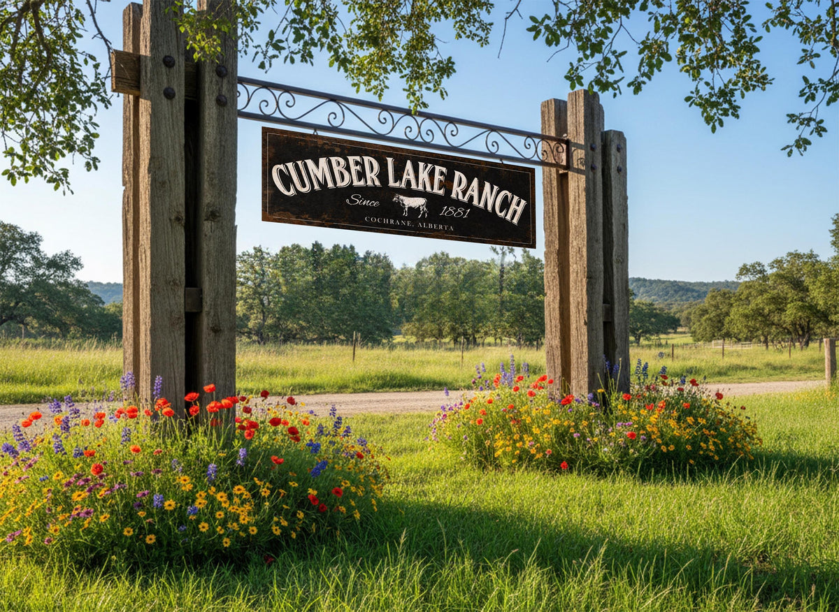 Custom Metal Barn Sign, Outdoor Ranch Sign, Sign, Family Name Signs, Barn Decor, Large Barn Signs, Weatherproof Sign, Faux Rusted Metal