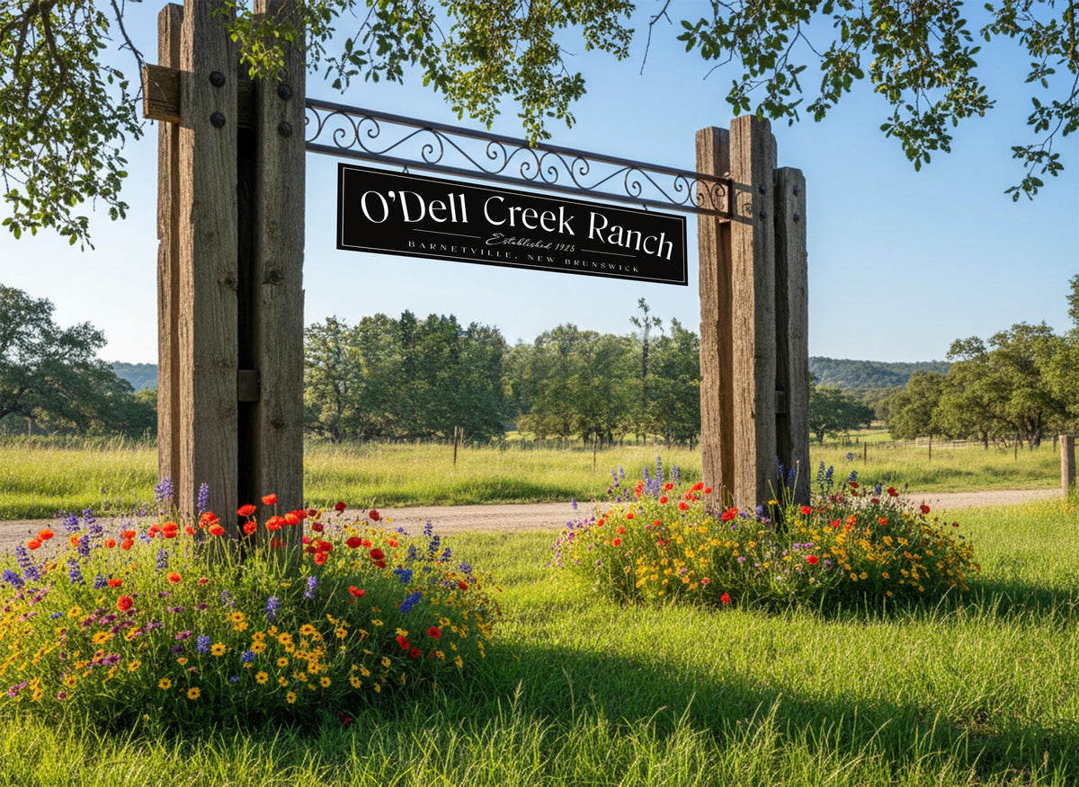 Metal Outdoor Ranch Sign, Custom Metal Sign, Family Name Signs, Ranch Sign, Large Barn Signs, Weatherproof  Sign, Rusted Metal Sign