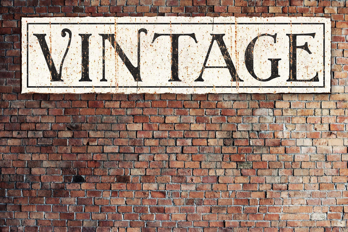 VINTAGE Sign Rustic Farmhouse Large Wall Hanging Canvis Art Print