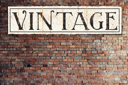 VINTAGE Sign Rustic Farmhouse Large Wall Hanging Canvis Art Print
