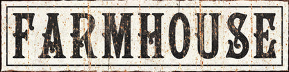 Vintage FARMHOUSE Sign Large Modern Rustic Canvas Decor Kitchen Dining Room Entry Wall Art