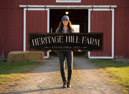 Ranch Sign, Custom Metal Sign, Cattle Ranch Signs, Barn Sign, Large Barn Signs, Pole Barn Sign, Faux Rusted Metal Sign, Custom Rustic