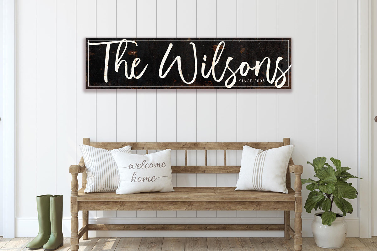 Metal Barn Sign, Ranch Signs, Custom Metal Sign, Family Name Signs, Outdoor Metal Sign, Large Faux Rusted Barn Signs, Weatherproof Sign